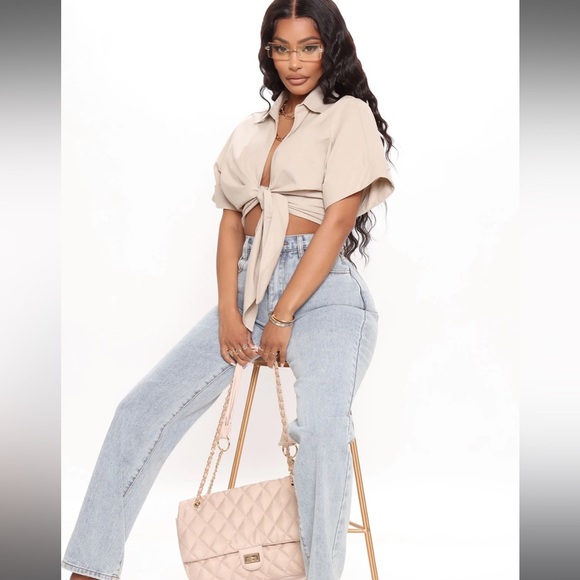 CREAM BEACH TOP - Picture 2 of 3